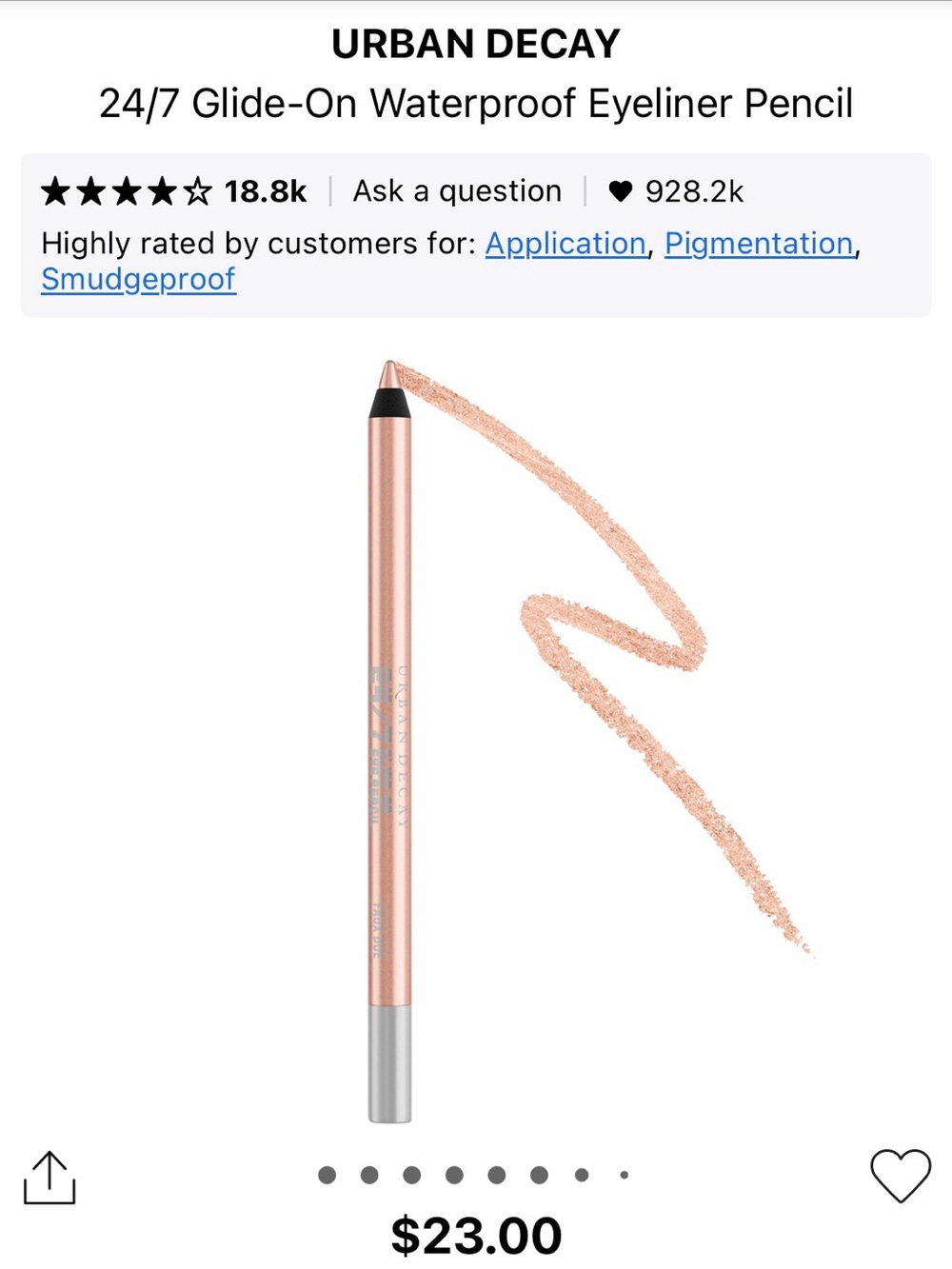 Urban Decay 24/7 Glide-On Waterproof Eyeliner Trio - Cool Coyote, Faux Doe, Cuff - Picture 5 of 8